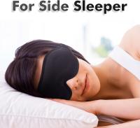 Máscara para dormir con forma de Ojo para Mujeres, LA es una Máscara para dormir con extensiones 3D, Antifaz para dormir de viaje con Correa ajustable (negro-3D) - details 2