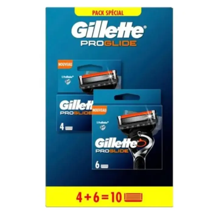 Gillette ProGlide Cuchillas de Afeitar para Hombre Pack Spécial 4+6 Unidades - 1