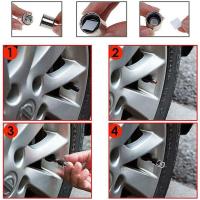 8Pcs Tapones De Válvula De Neumático Para Coche LED Coloridos Luces De Rueda Para Motocicleta Ciclismo Accesorios De Auto - details 3