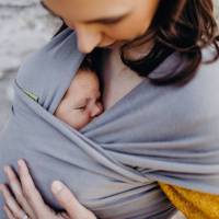 Boba Wrap Fular Elástico Portabebé, Ideal Recién nacidos, Pañuelo ergonómico ajustable, fácil de colocar, El portabebé más recomendado para los primeros meses - details 1