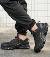Botas De Seguridad Para Hombre Con Punta De Acero Transpirables Y Ligeras Zapatos De Construcción Con Botón Rotativo Suela De Goma Cómodas Para Todas Las Estaciones - details 16