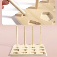 Juego De Rompecabezas Montessori Para Niños Juguetes De Madera Educativos De Colores Y Formas Juego De Adivinanzas Colorido Regalo Para Niños Edad 3-6 Años - details 3