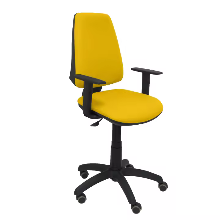 Silla de Oficina Ergonómica Piqueras Y Crespo con Brazos Regulables y Ruedas de Parqué - 1