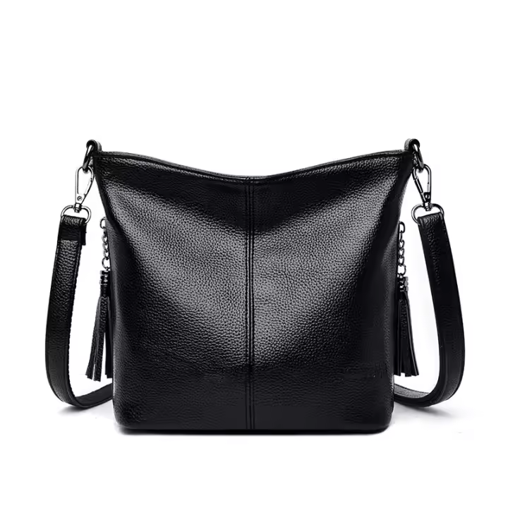 Bolso De Hombre Para Mujer En Cuero De Alta Calidad De Color Sólida Bolso Cruzado Pequeño Estilo Fashion Bolsa De Mano 2025 - 1