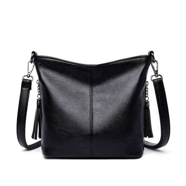 Bolso De Hombro Para Mujer En Cuero De Alta Calidad De Color Sólido Bolso Cruzado Pequeño Estilo Fashion Bolsa De Mano 2023 - 1