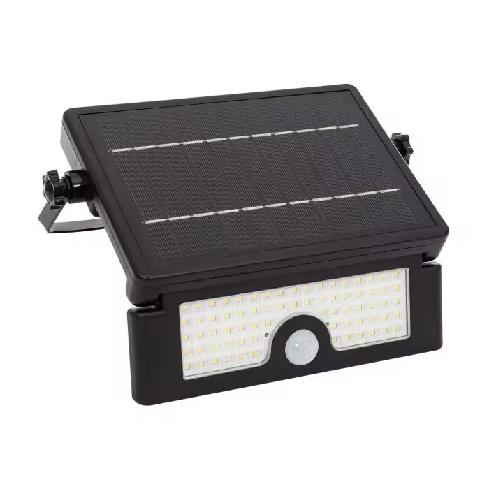 Ledkia Foco Proyector LED Solar Murat 6W IP54 con Sensor de Movimiento PIR y Crepuscular 4000K Blanco Neutro - 1