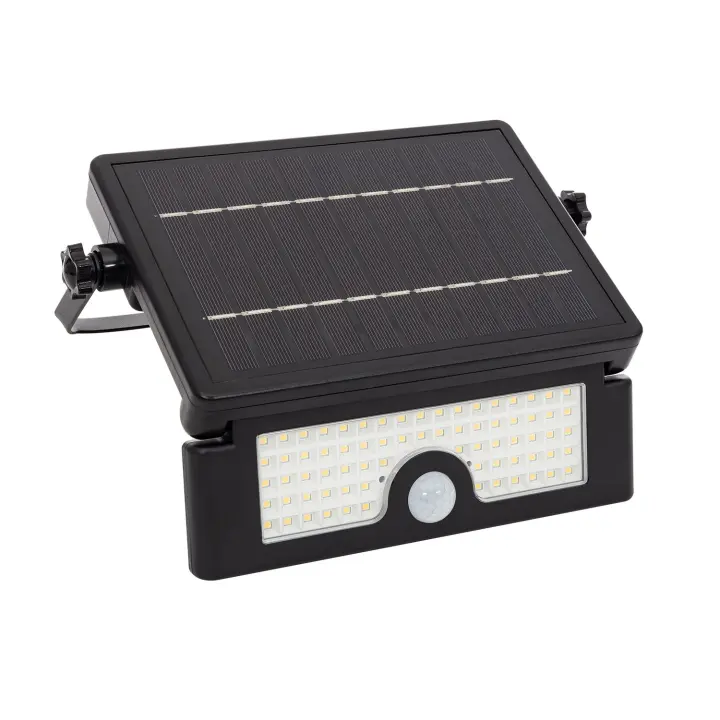 Ledkia Foco Proyector LED Solar Murat 6W IP54 con Sensor de Movimiento PIR y Crepuscular 4000K Blanco Neutro - 1