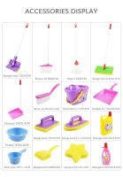 Juego De Limpieza Para Niños Con Cepillo De Maquillaje Y Escoba Mini Juguete Educativo Para Niñas Y Niños Set De Lavadora De Juguetes Para Jardín De Infantes - details 8