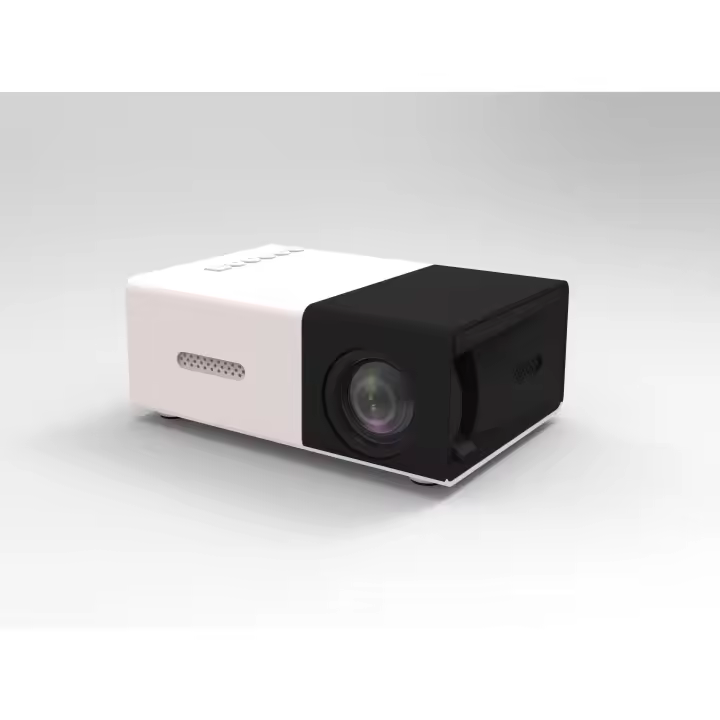 Mobile phone projector, mini projector, 4:3 24-60 inch, small portable projector with large screen, 1920x1080 resolution, home theater video projector (EU plug) - 1