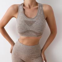 Conjunto De Yoga Para Mujer Ropa De Gimnasio Con Bragas Y Camisetas Sport Tops Sin Costuras Leggings De Gimnasio Transpirable Y Ecológica - details 11