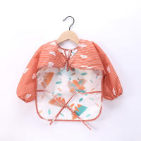 Bib De Bebé Impermeable Con Pico Y Bata De Arte Para Niños Y Niñas De 1 a 3 Años Paño De Ensechar Con Mangas Largas Y Bolsillo Estilo Moda - details 12