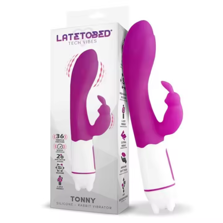 Belover Tonny Vibrador USB Potente Recargable por USB - Estimulador del Clítoris - Silicona de Alta Calidad - 36 Funciones de Vibración - 1