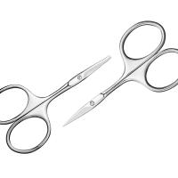 Tijeras Profesionales De Acero Inoxidable Para Cejas Y Cutículas Uso En Manicura Peluquería Y Afeitar Vello Facial - details 2