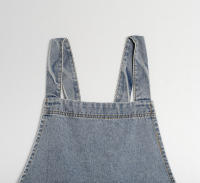 Delantal De Lona Algodón Puro Lavado Vaquero Para Publicidad Y Cocina Bib Overalls Material De Algodón Origen China - details 13