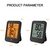 Termómetro Y Higrómetro Digital Con Pantalla Táctil Y Magnete Estación Climática Con Luz Trasera Para El Hogar Medidor De Temperatura Y Humedad - details 1