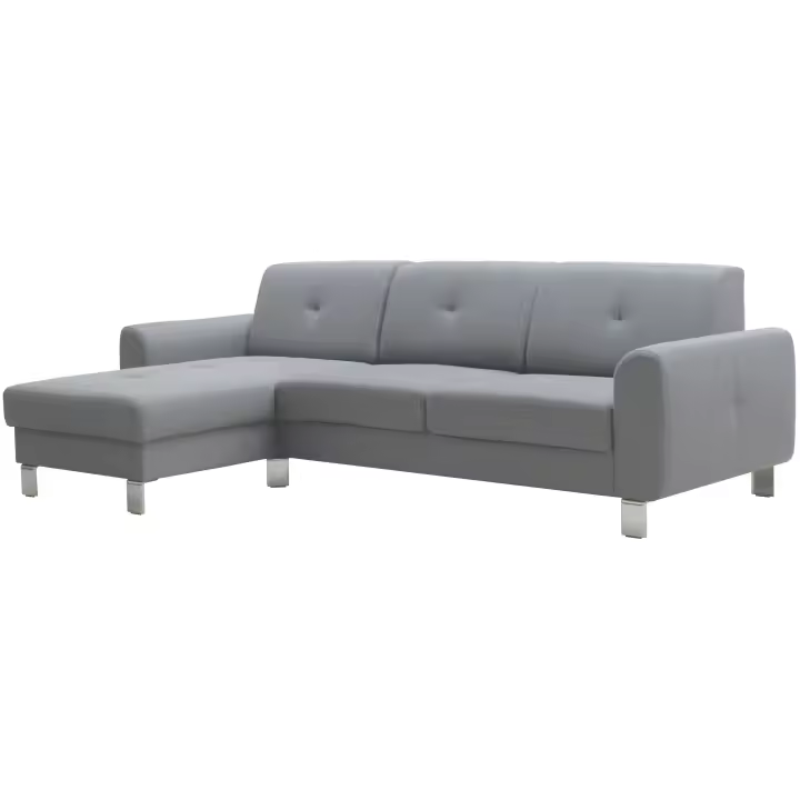Sofá Moderno Axel Malmo Chaise Longe Color Gris Claro 260 cm - 1