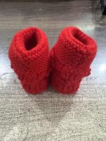 Botitas De Invierno Para Bebés Hombres Y Mujeres Hechas a Mano Primera Caminata De Niños Doble Calentamiento Antideslizante Material De Tela - details 4