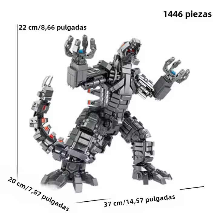 Bloques De Construcción De Dinosaurio Y Bestia Mecánica 1446 Piezas Para Niños Regalo De Navidad Y Cumpleaños Decoración Del Hogar Compatible Con Lego - 1