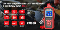 KONNWEI KW870 KW880 KW890 Analizador De Batería De Coche 12V Herramienta Diagnóstica 3 En 1 OBD2 Escáner Lector De Códigos Compatible Con Varios Modelos De Coche - details 1