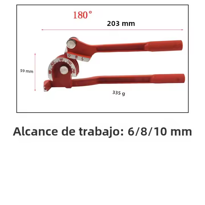 Herramienta Manual De Doblar Tubo De Cobre Bronce Para Freno Y Combustible 1/4" 5/16" 3/8" Herramienta De Mano Para Tubos De Metal - 1