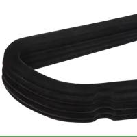 XY HOME - Pack de 9/15/24 Perchas de Terciopelo Negro, 41 cm de Largo, Ultrafinas y Resistentes, con Ganchos Giratorios 360°, para Camisas, Abrigos y Ropa Pesada - details 2
