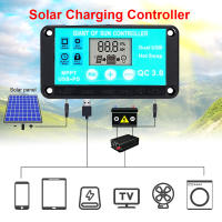 Controlador De Carga Solar MPPT 10A 12V/24V Protección Múltiple Regulador De Panel Solar Pantalla LCD Cargador De Batería 3.0 Rápido - details 8