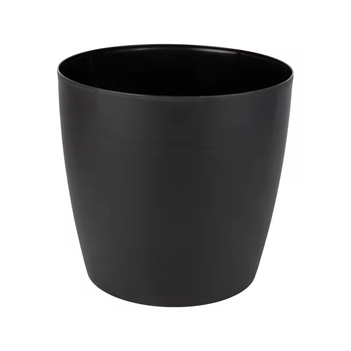 Cofan - Pack de 6 Macetas de Polipropileno Redondas Negro 30 X 28 Cm - 1