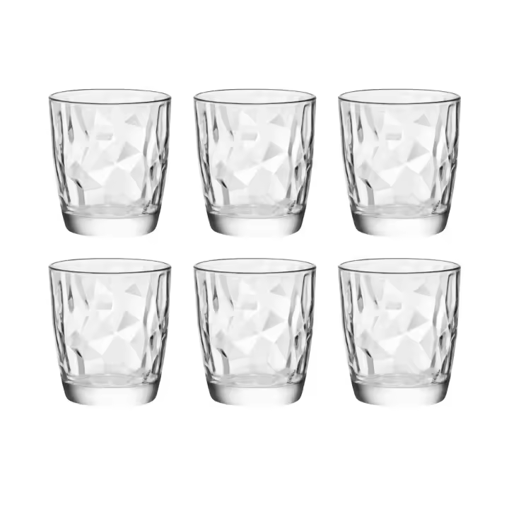 Bormioli Luigi Luigi Bormioli Diamond Caja 6 Vasos Bajos Vidrio 39CL Transparente Ecologico - 1