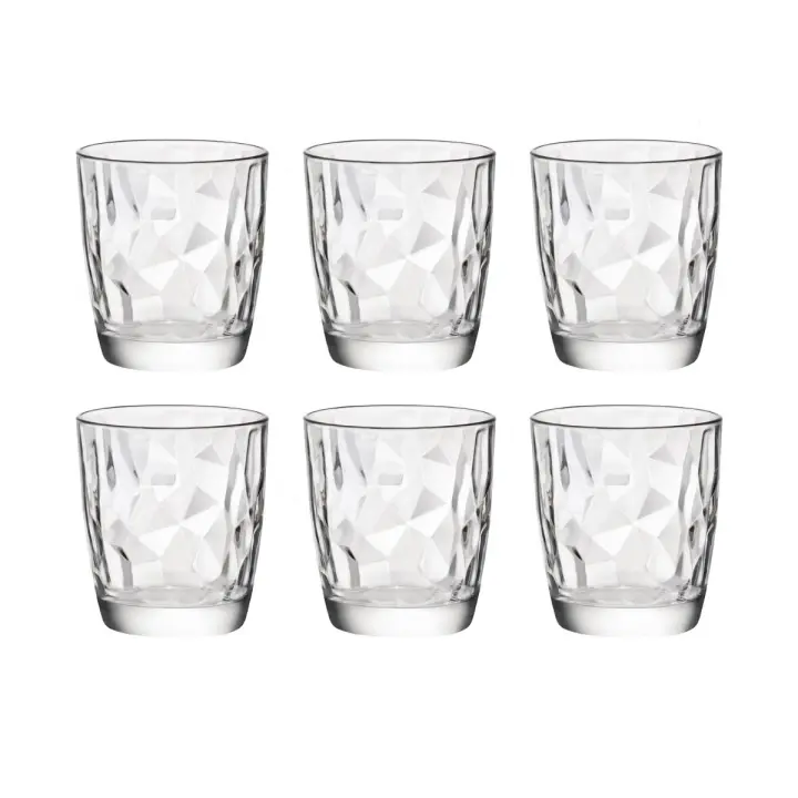 Bormioli Luigi Luigi Bormioli Diamond Caja 6 Vasos Bajos Vidrio 39CL Transparente Ecologico - 1