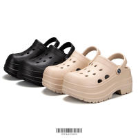 Sandalias De Tacones Altos Para Mujer Verano Cuña Plataforma Cerrada Antideslizante Suela Gruesa EVA Color Negro Blanco Caqui - details 3