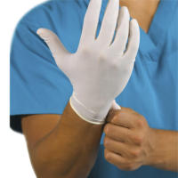 GUANTES DE LATEX CON POLVO SANTEX TALLA M CAJA 100 UNIDADES BLANCOS - details 0