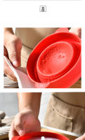 Bol De Silicona Para Popcorn Al Microondas 1/3Pcs Rojo Con Tapa Hacer Popcorn Fácil Herramienta De Cocina De Alta Calidad Para Frutas Y Galletas - details 8