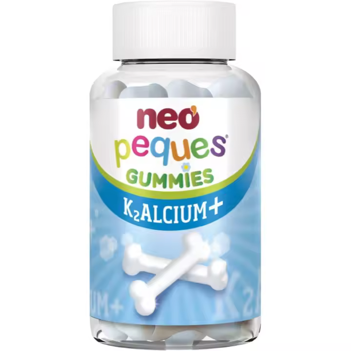 NEO PEQUES | Gummies Kalcium + | 30 Gominolas | Con Calcio y Vitaminas K2 y D3 | Favorecen la Absorción de Calcio | Caramelos Masticables para Niños | Sabor Yogur - 1