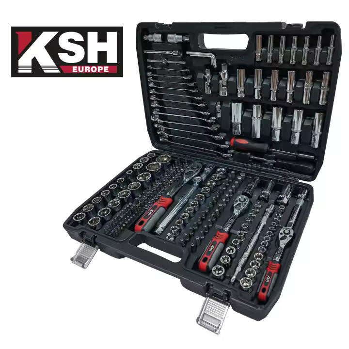 DAM Estuche de Herramientas 215 Piezas Calidad Profesional Maletín Negro - 1
