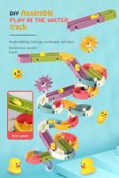 Juguetes De Baño Para Bebés DIY Pista De Deslizamiento Con Ventosas Juguete De Ducha Para Niños Material ABS Unisex - details 0