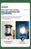 Lámpara De Camping LED Con Sensor De Movimiento Y Recarga Solar Portátil Para Tienda De Montarías Y Senderismo 3 Velocidades De Ahorro De Energía - details 5