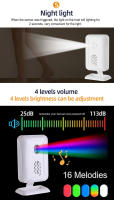 Wireless Home Siguientes Infrarrojos PIR Sensor de Movimiento Alarma Bell Sistema de Entrada Alerta Tienda - details 3