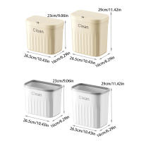 Bandeja De Cocina Montada En La Pared Con Tapa Recipiente De Basura Para Armario Baño De Cocina Ecológico De 8.5/12L - details 5