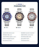Reloj Mecánico Automático Para Hombre TOPHILL TD006G Vidrio De Zafiro 30m Impermeable Con Movimiento Miyota 2813 Calendario Luminoso TD006G - details 6
