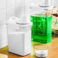 Contenedor De Detergente De 2300ML Con Tapa Airtight Y Transparente Para Almacenamiento De Polvo De Detergente Y Bleaches Reutilizable Organizador De Cocina - details 3