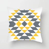 Funda De Cojín De Sofá Textura De Mármol Nórdico 45x45cm Color Amarillo Geométrico Para Sala De Estar Funda De Cojín De Poliéster 100% - details 7