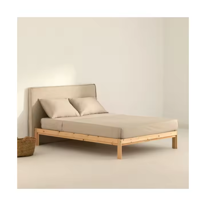 BL Belum - Juego de Sábanas Satén 300 Hilos Cement - Suavidad y Elegancia para Tu Descanso - 1