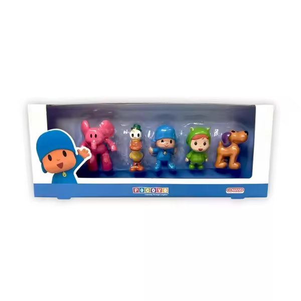 Comansi set pocoyo colecciÃ³n originalÂ - 5 figuras - personajes televisiÃ³n - pocoyo, nina, elly, pato y lola - juguete educativo - 1