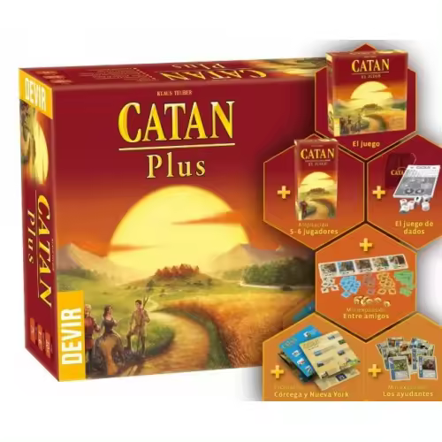 Juego de mesa devir catan plus pegi 10 - 1