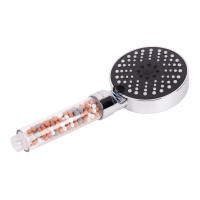 Mango de ducha cromado con filtro de iones y bolas minerales | 5 funciones de pulverización | Alta presión | Ahorro de agua de 9 l/min | Materiales: ABS + PC - details 2