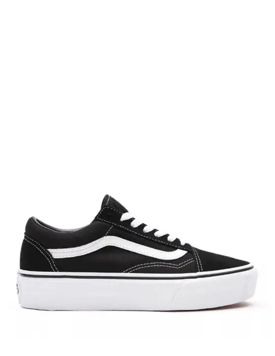 Vans Old Skool Platform Negras Mujer | Plataforma - 1
