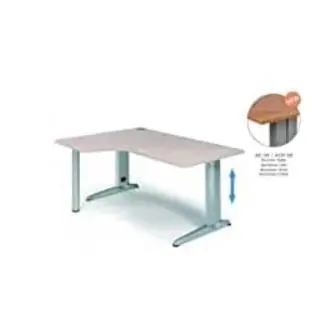 MESA DE ROCADA ADJUST FORMA DE L IZQUIERDA180X120 ROBLE - 1