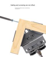Abrazadera De Acero Inoxidable Ajustable Para Madera Accesorio De Carpintería Clip De Fijación De 90 Grados Para Esplicing De Ángulos - details 5