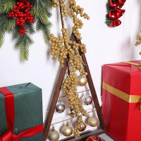 1pc Simulación De Uva De Navidad Para Decoración De Fiesta Y Hogar Arreglo Floral Colgante De Valla Estilo Navideño - details 13