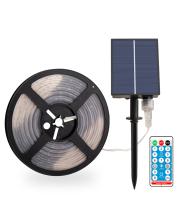 Tiras De Luces LED RGB Con Panel Solar Cargado a Prueba De Relámpagos 15M10M5M Control Remoto 8 Modos Impermeables Para Decoración De Hogar - details 10
